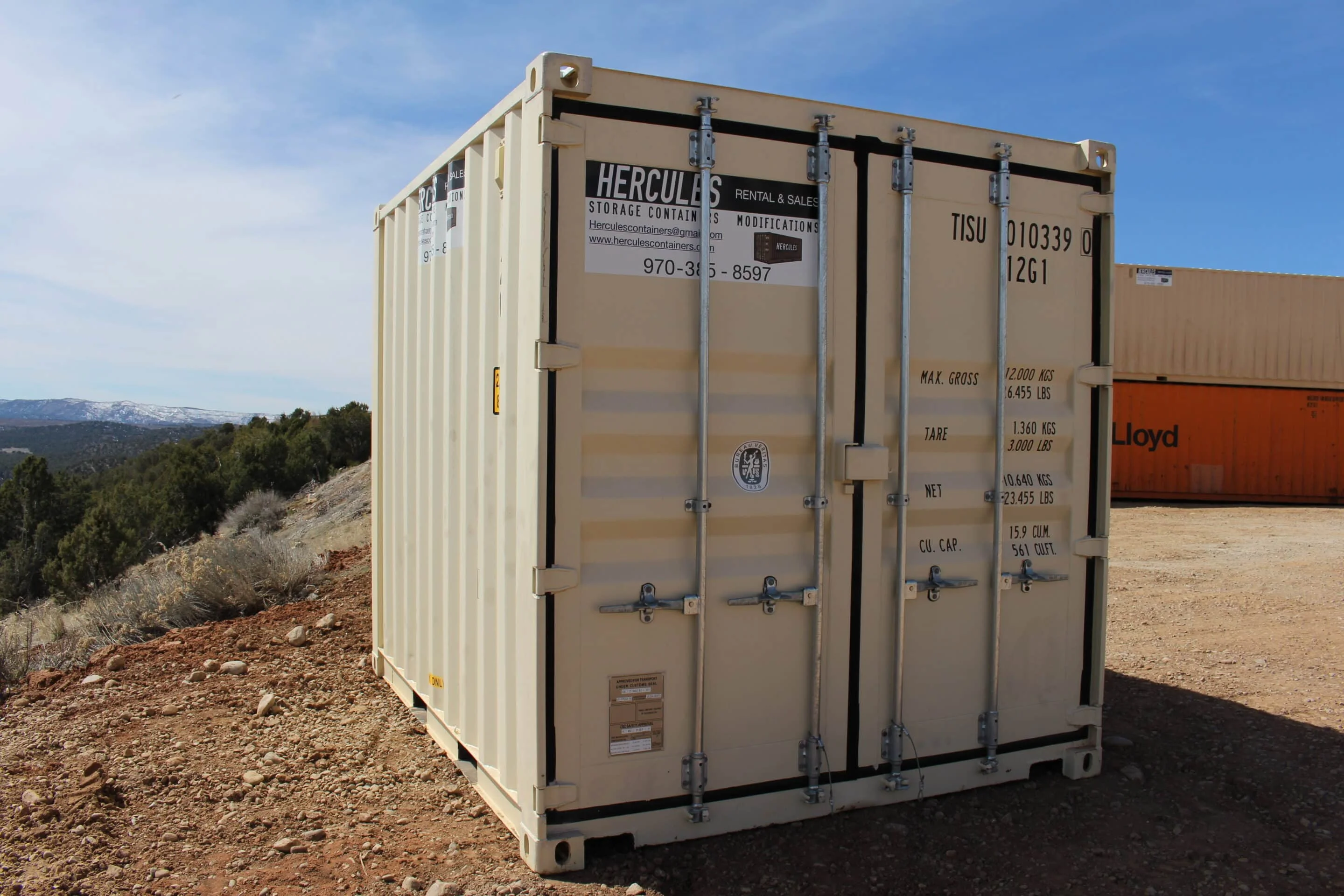 10x8 foot storage container for seasonal items and small equipment